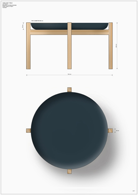 Tablo tray table by Magnus Lfgren